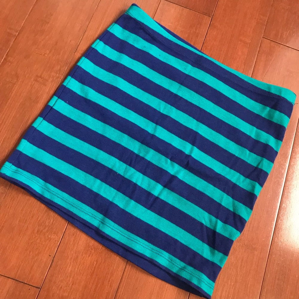 Forever 21 Teal and blue Mini skirt